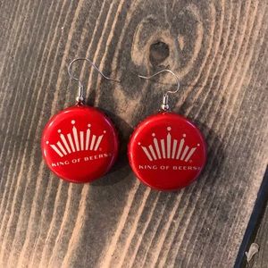 2/$10 Beerrings Beer Earrings Budweiser
